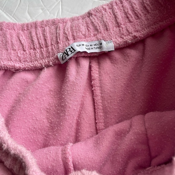 ZARA SHORTS TERRY CLOTH DRAWSTRING Pull On SZ Medium - Picture 3 of 7